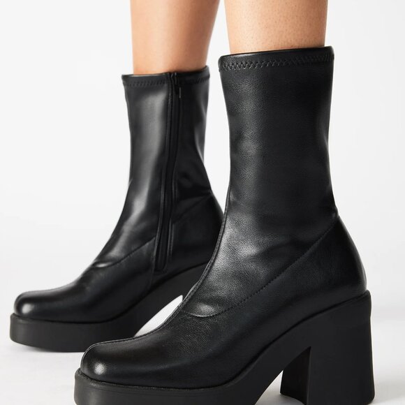 Steve Madden Klayton Platform Bootie | Black | Size 6.5 | NWT - Picture 2 of 8